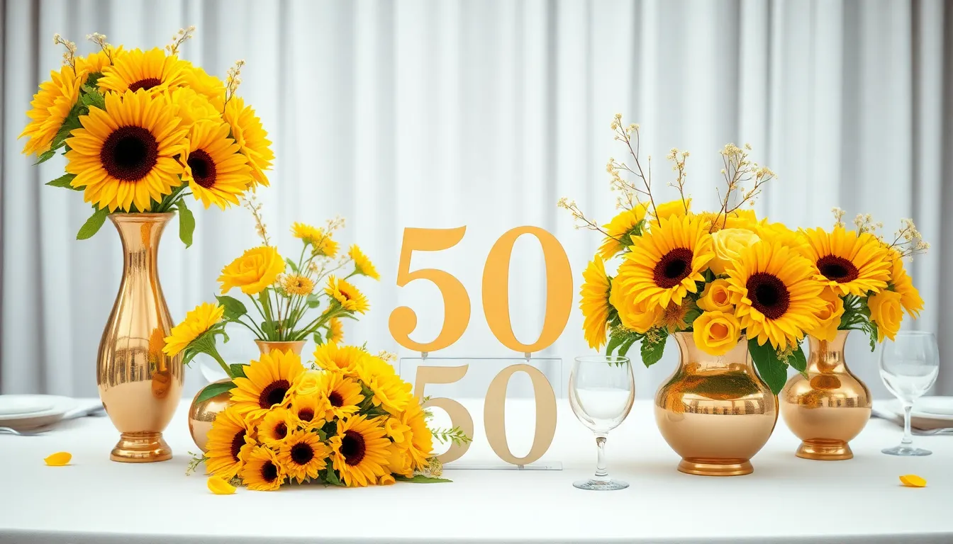 50 Stunning 50th Wedding Anniversary Party Decoration Ideas That Wow Guests 3