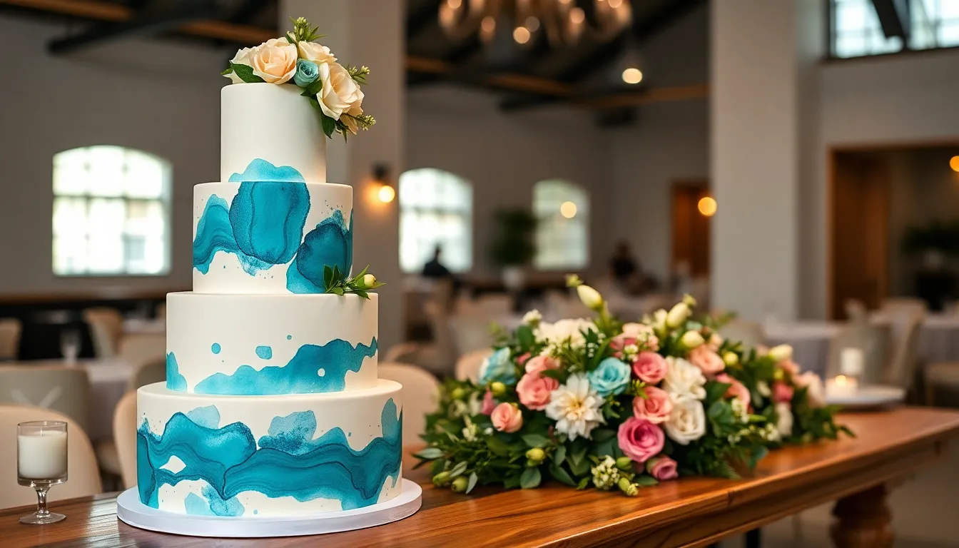 25 Stunning Blue Wedding Cake Ideas That Will Make Your Big Day Unforgettable 3