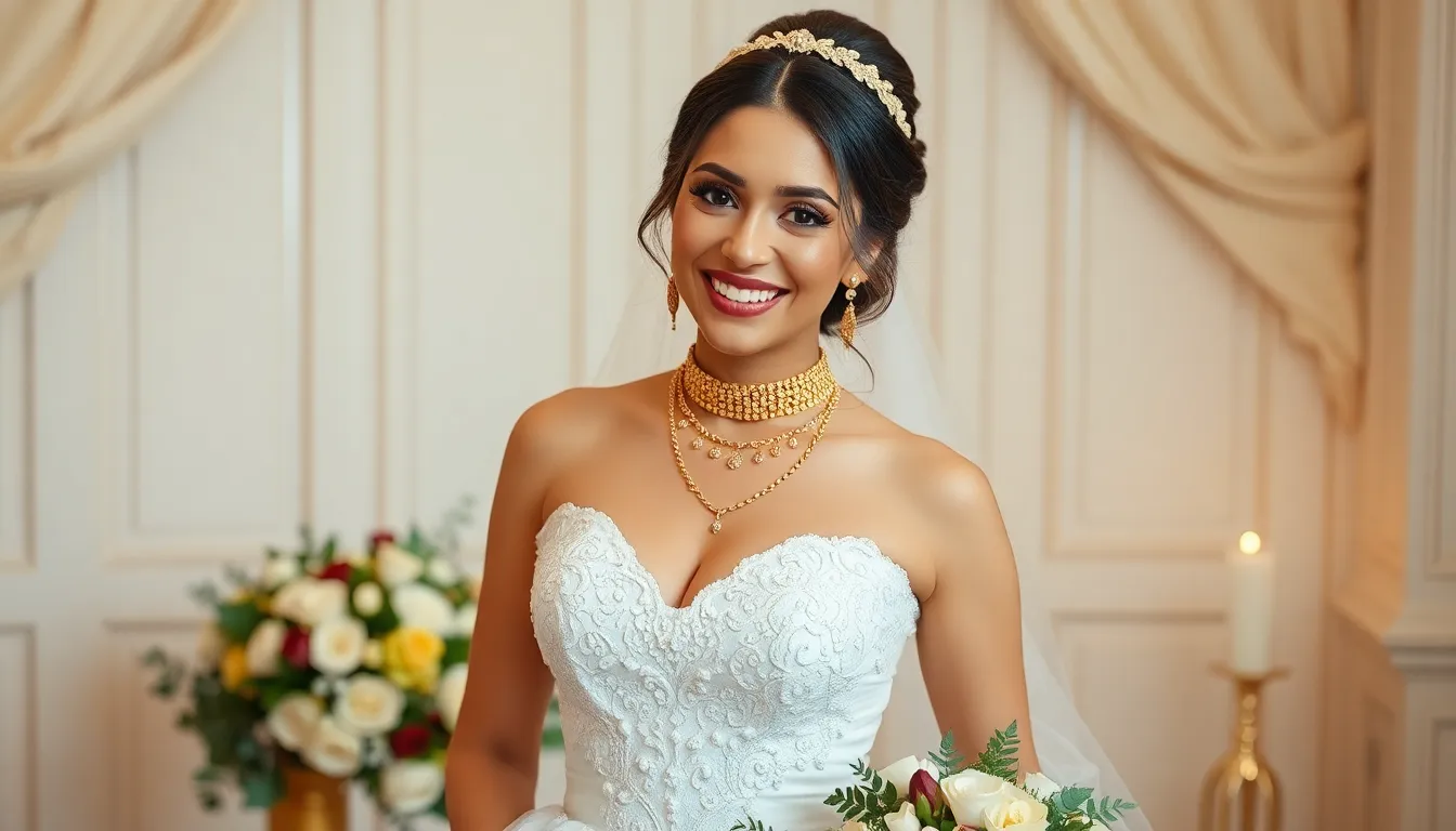 23 Stunning Gold Wedding Jewelry Ideas for Brides That'll Make You Sparkle 3