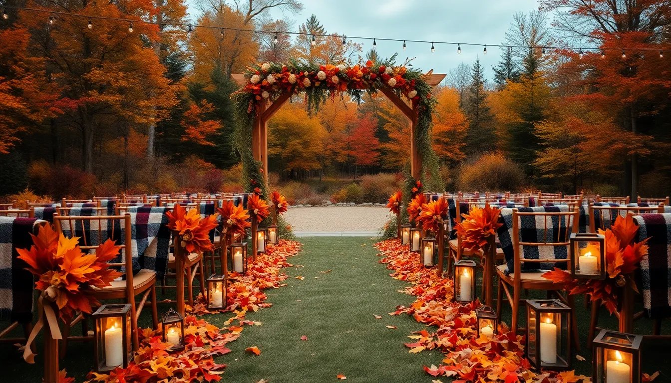 25 Stunning Outdoor Fall Wedding Ideas That'll Make Your Autumn Celebration Unforgettable 3