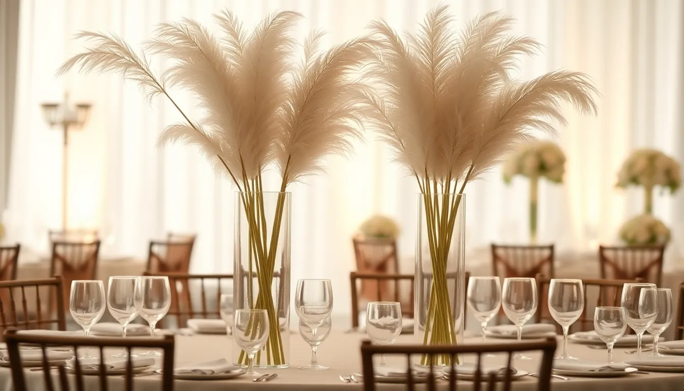 25 Stunning Pampas Grass Centerpiece Wedding Ideas That'll Save You Money 4 25 Stunning Pampas Grass Centerpiece Wedding Ideas That'll Save You Money 3