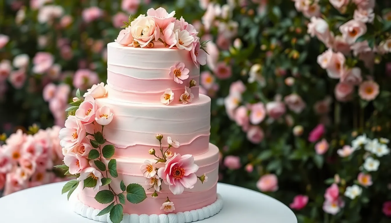 25 Stunning Spring Wedding Cake Ideas That'll Make Your Guests Swoon 4 25 Stunning Spring Wedding Cake Ideas That'll Make Your Guests Swoon 3