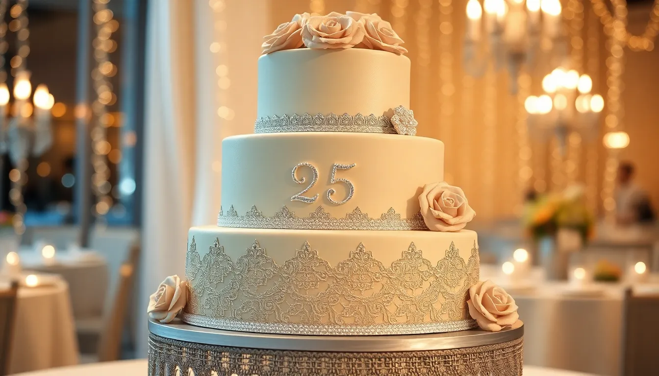 25 Stunning Wedding Anniversary Cake Ideas to Celebrate Your Love Story 3