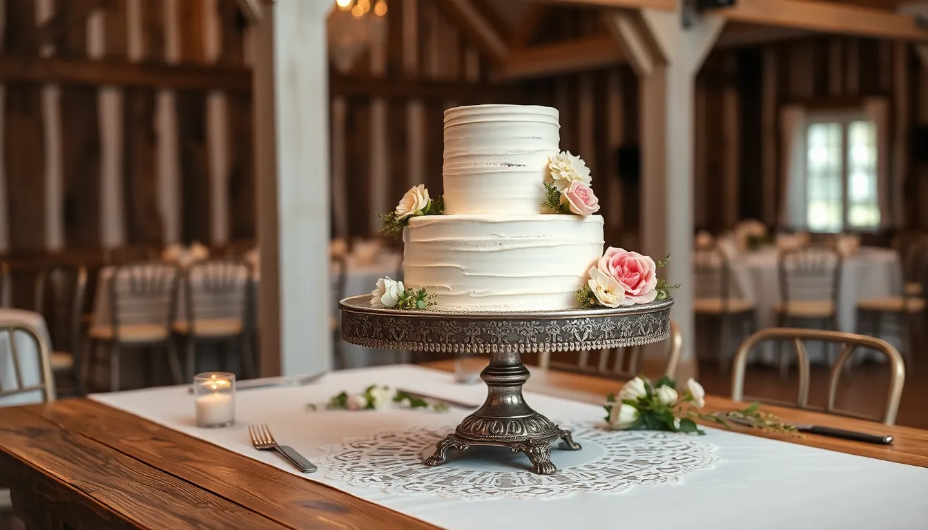 25 Stunning Wedding Cake Stand Ideas That Will Make Your Cake the Perfect Centerpiece 3