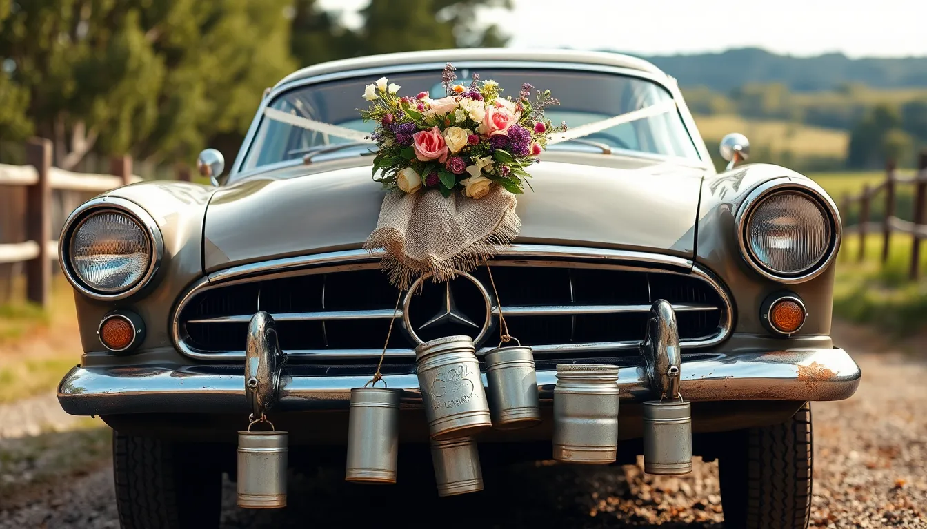 25 Stunning Wedding Car Decoration Ideas That'll Make Your Big Day Unforgettable 4 25 Stunning Wedding Car Decoration Ideas That'll Make Your Big Day Unforgettable 3