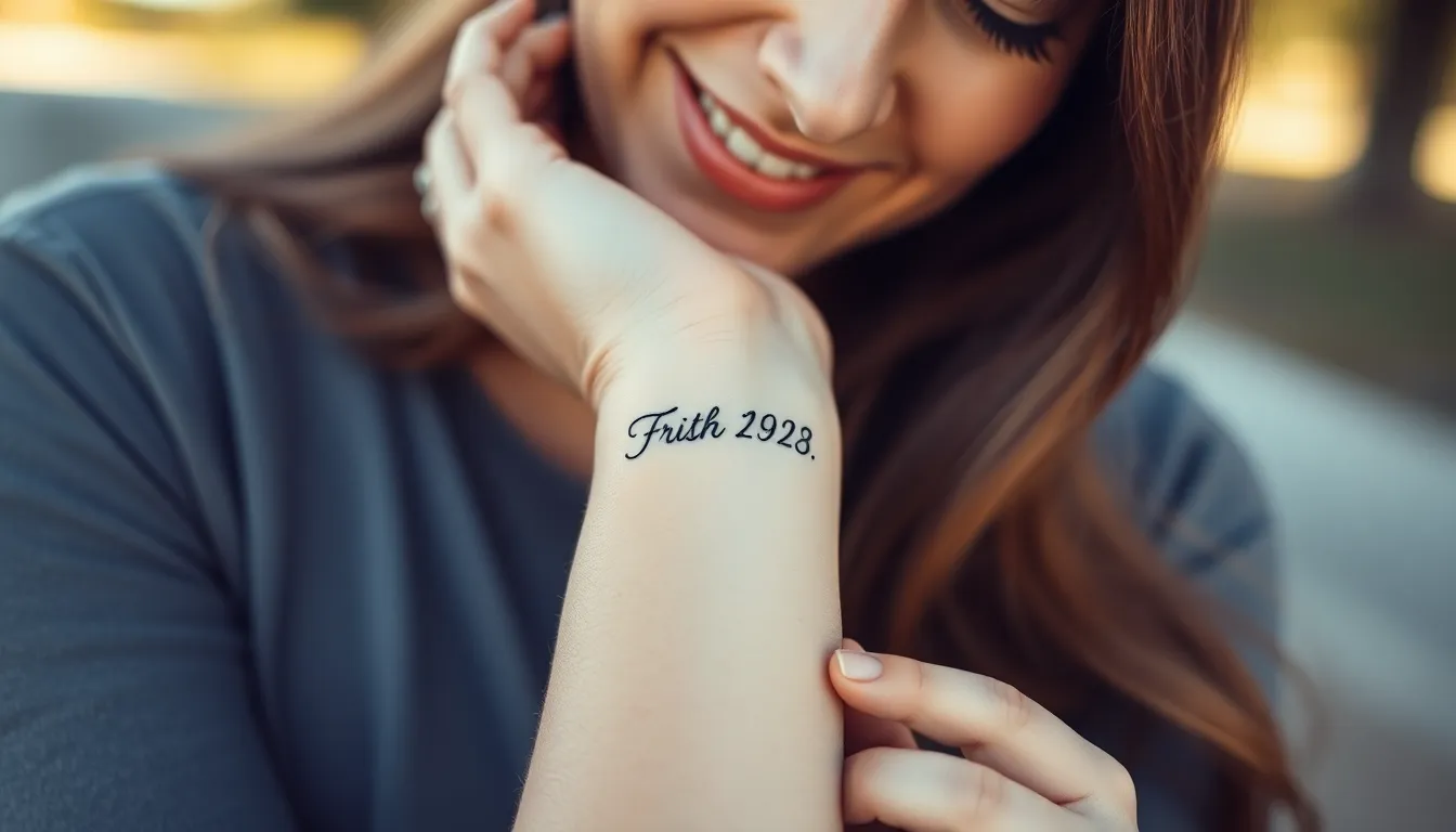 25 Stunning Wedding Date Tattoo Ideas Every Couple Should See 4 25 Stunning Wedding Date Tattoo Ideas Every Couple Should See 3