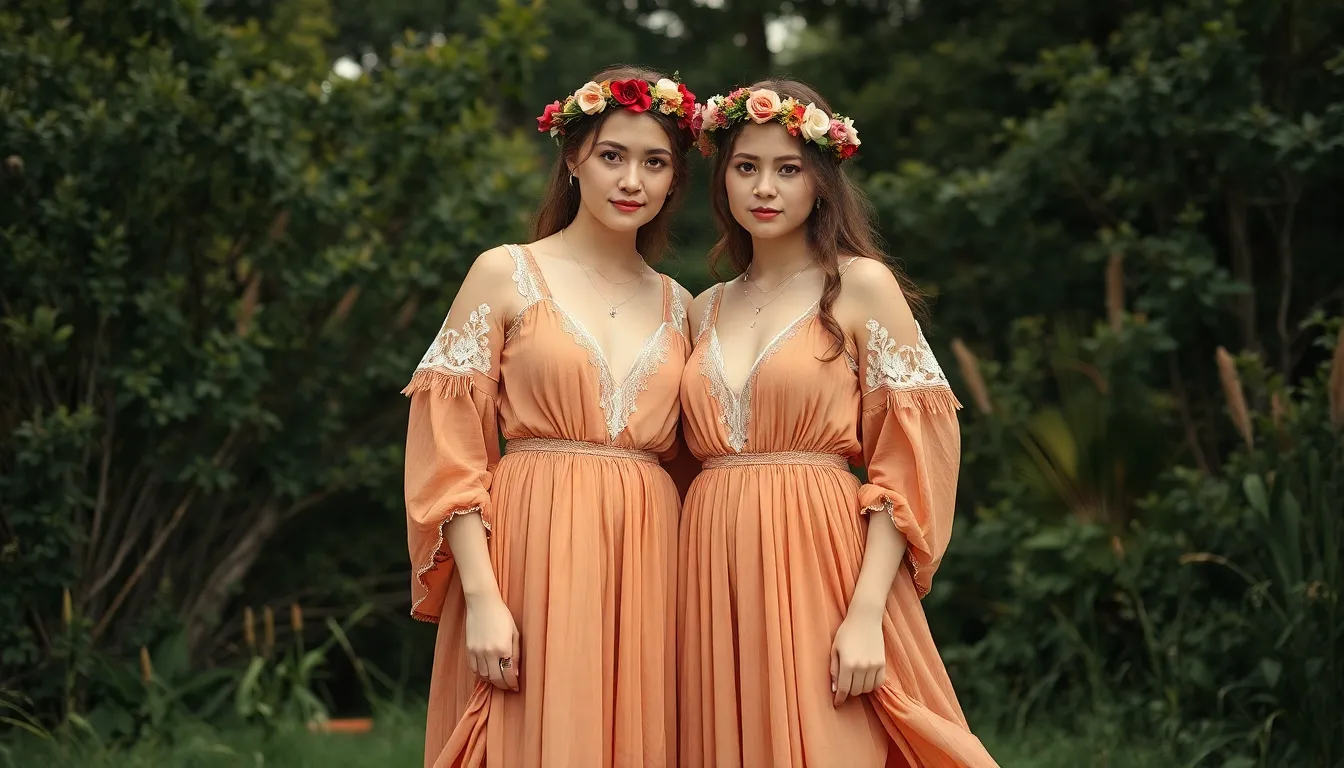 27 Stunning Wedding Dress Ideas for Sisters Who Want to Coordinate in Style 3