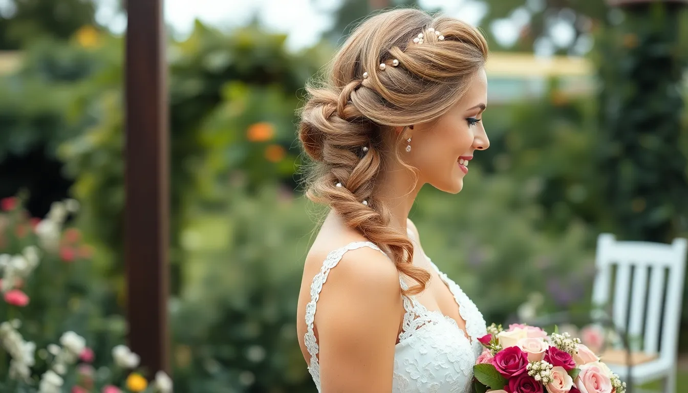 25 Stunning Wedding Hair Ideas for Medium Length Hair That'll Make You Shine 3