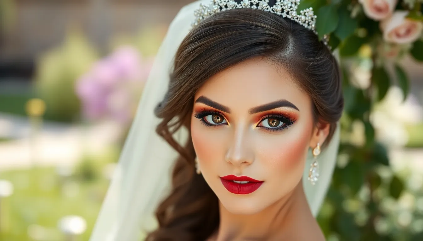 25 Stunning Wedding Makeup Ideas for Brown Eyes That'll Make You Shine on Your Big Day 3