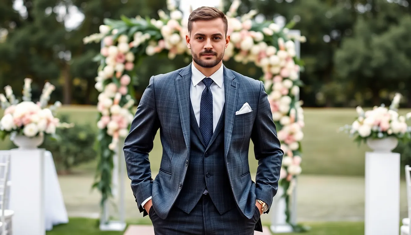 21 Stylish Wedding Suit Ideas for Men: From Classic Tuxedos to Bold Patterns 4 21 Stylish Wedding Suit Ideas for Men: From Classic Tuxedos to Bold Patterns 3