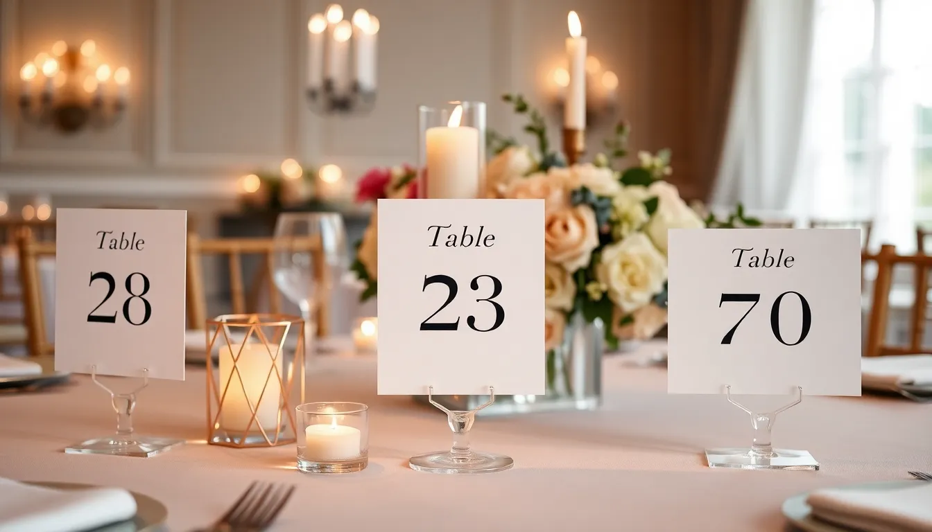 50 Creative Wedding Table Number Ideas That Wow Guests (2025 Guide) 4 50 Creative Wedding Table Number Ideas That Wow Guests (2025 Guide) 3