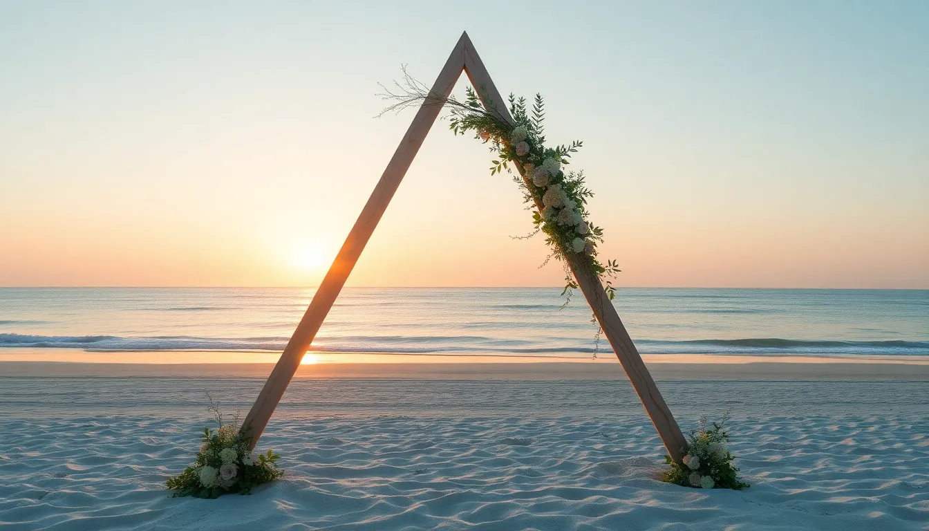 25 Stunning Beach Wedding Arch Ideas That'll Make Your Ceremony Unforgettable 6 25 Stunning Beach Wedding Arch Ideas That'll Make Your Ceremony Unforgettable 5