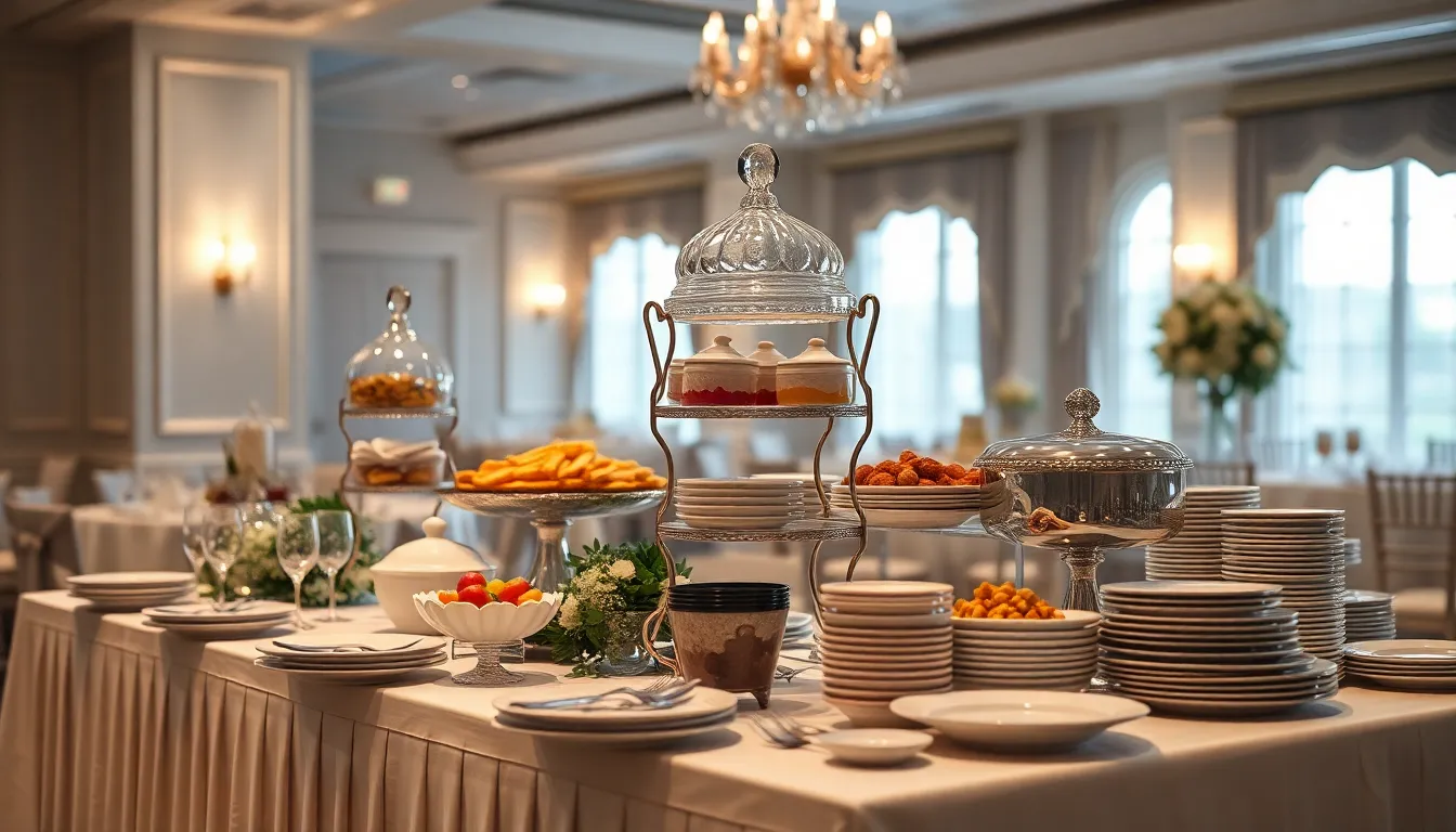 25 Stunning Wedding Buffet Table Decor Ideas That Will Wow Your Guests 6 25 Stunning Wedding Buffet Table Decor Ideas That Will Wow Your Guests 5