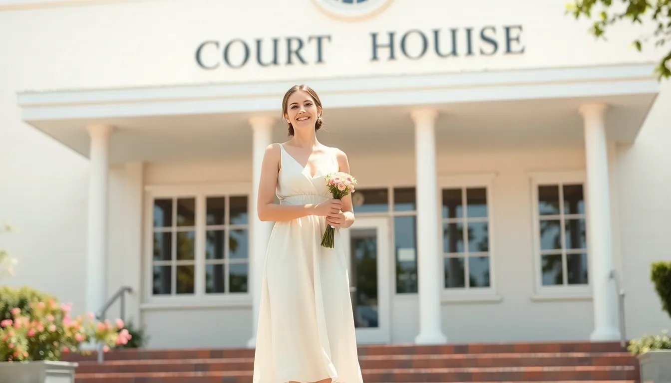 25 Stunning Courthouse Wedding Dress Ideas for Every Style & Budget (2025 Guide) 6 25 Stunning Courthouse Wedding Dress Ideas for Every Style & Budget (2025 Guide) 5