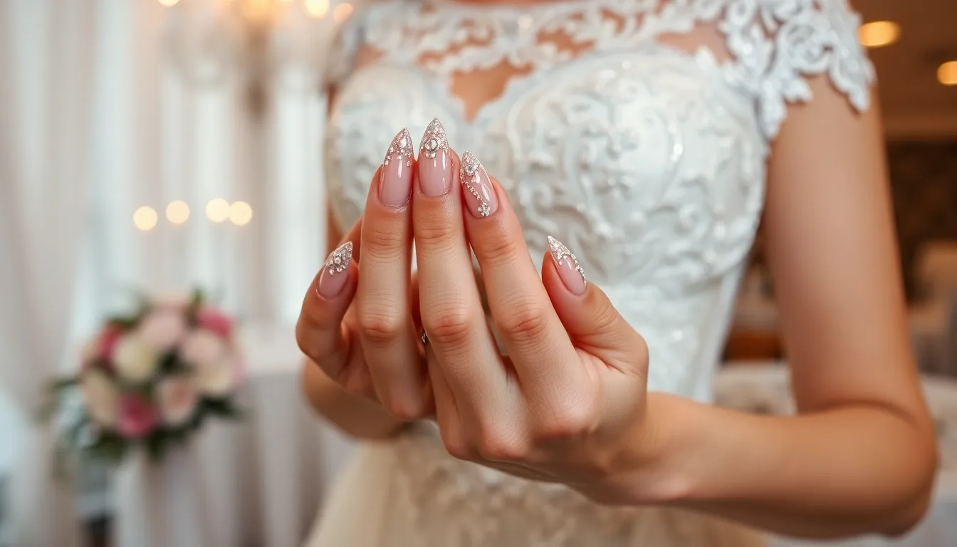 50+ Stunning Wedding Nail Ideas to Make Your Big Day Perfect 5