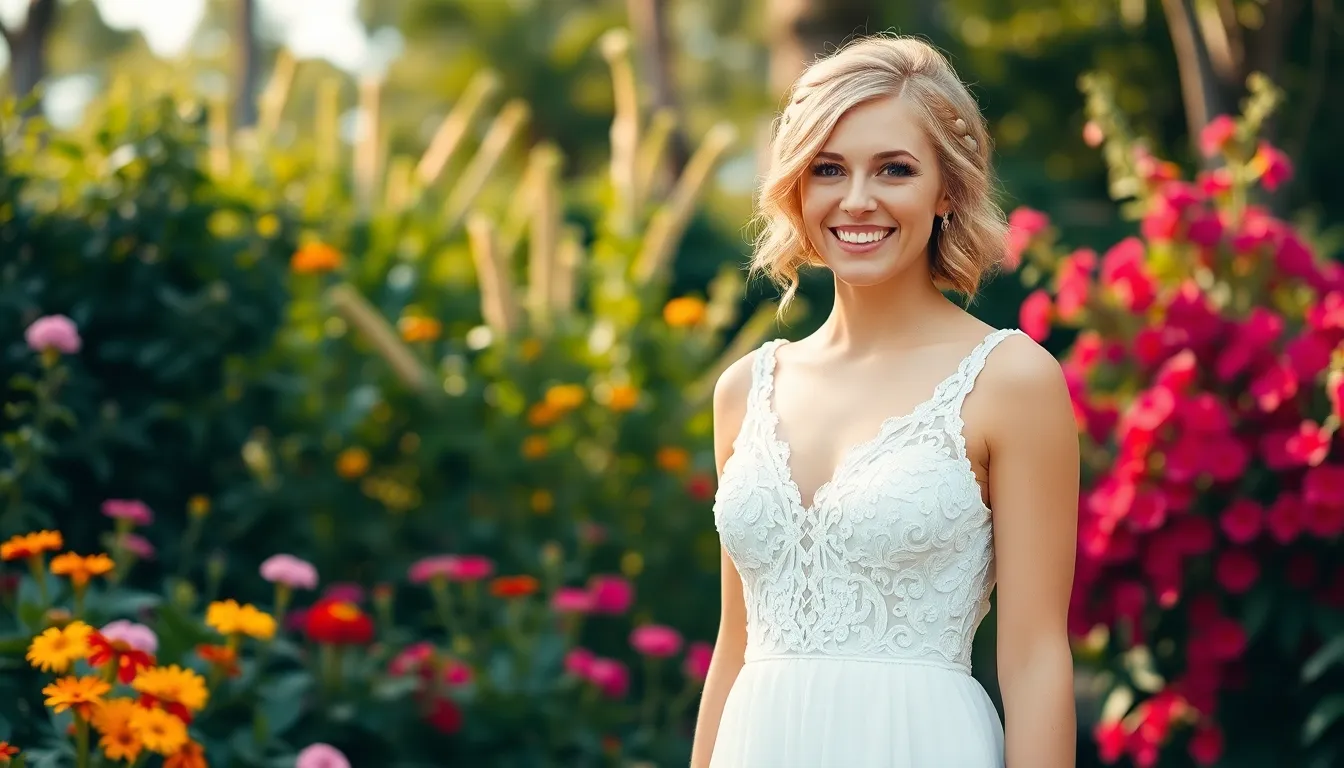 27 Stunning Short Hair Ideas for Wedding Day That'll Make You Ditch Long Hair 5
