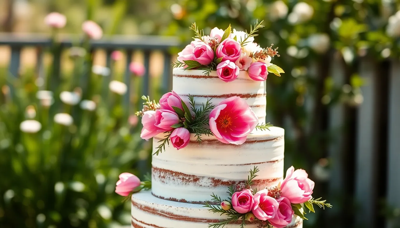 25 Stunning Spring Wedding Cake Ideas That'll Make Your Guests Swoon 6 25 Stunning Spring Wedding Cake Ideas That'll Make Your Guests Swoon 5