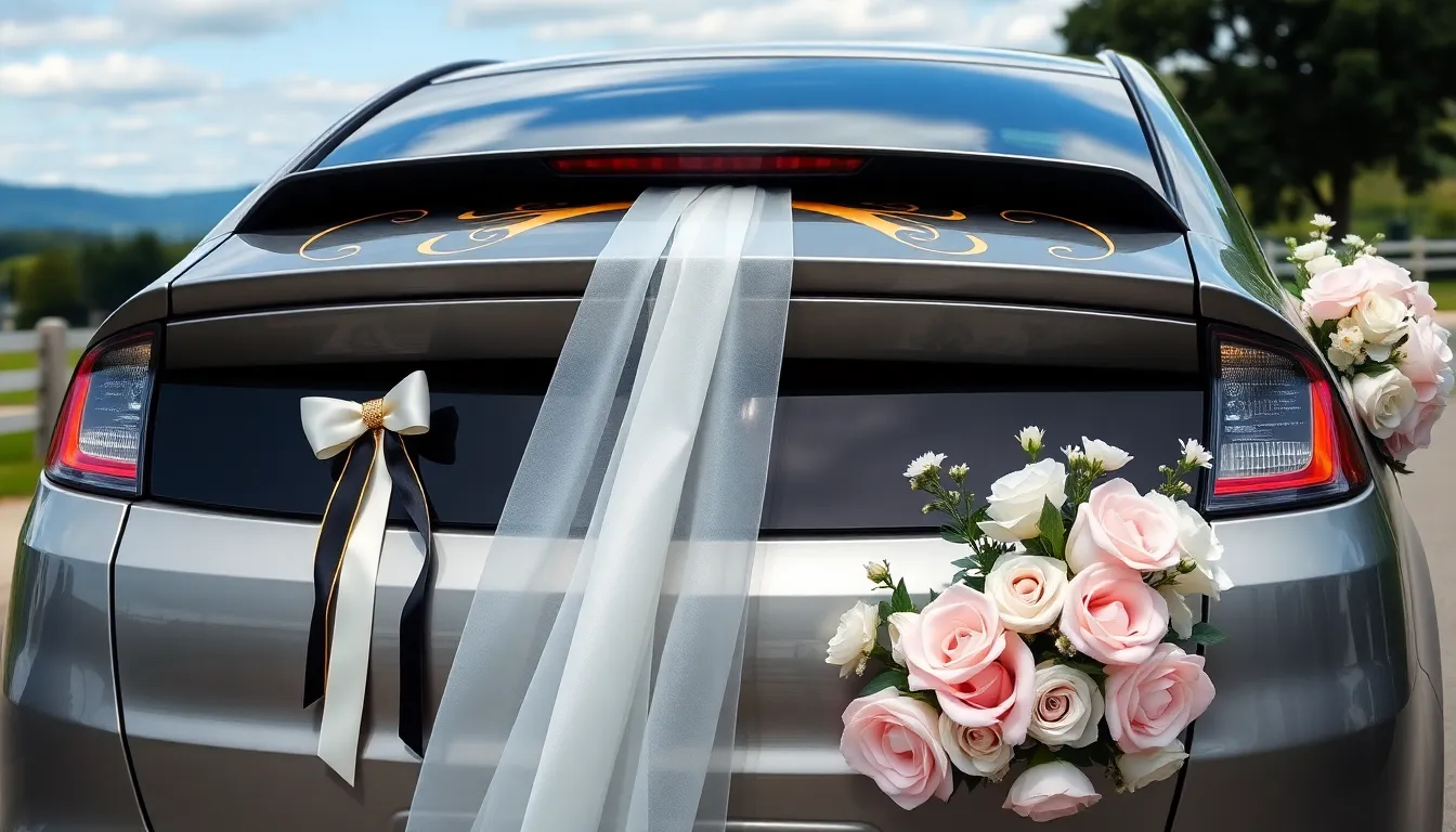25 Stunning Wedding Car Decoration Ideas That'll Make Your Big Day Unforgettable 6 25 Stunning Wedding Car Decoration Ideas That'll Make Your Big Day Unforgettable 5