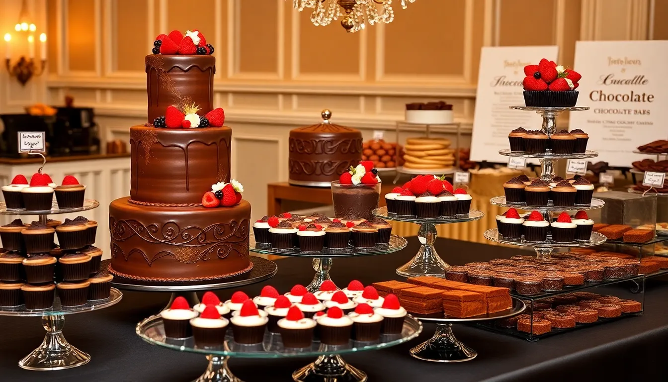 25 Stunning Wedding Chocolate Decoration Ideas That'll Wow Your Guests 5