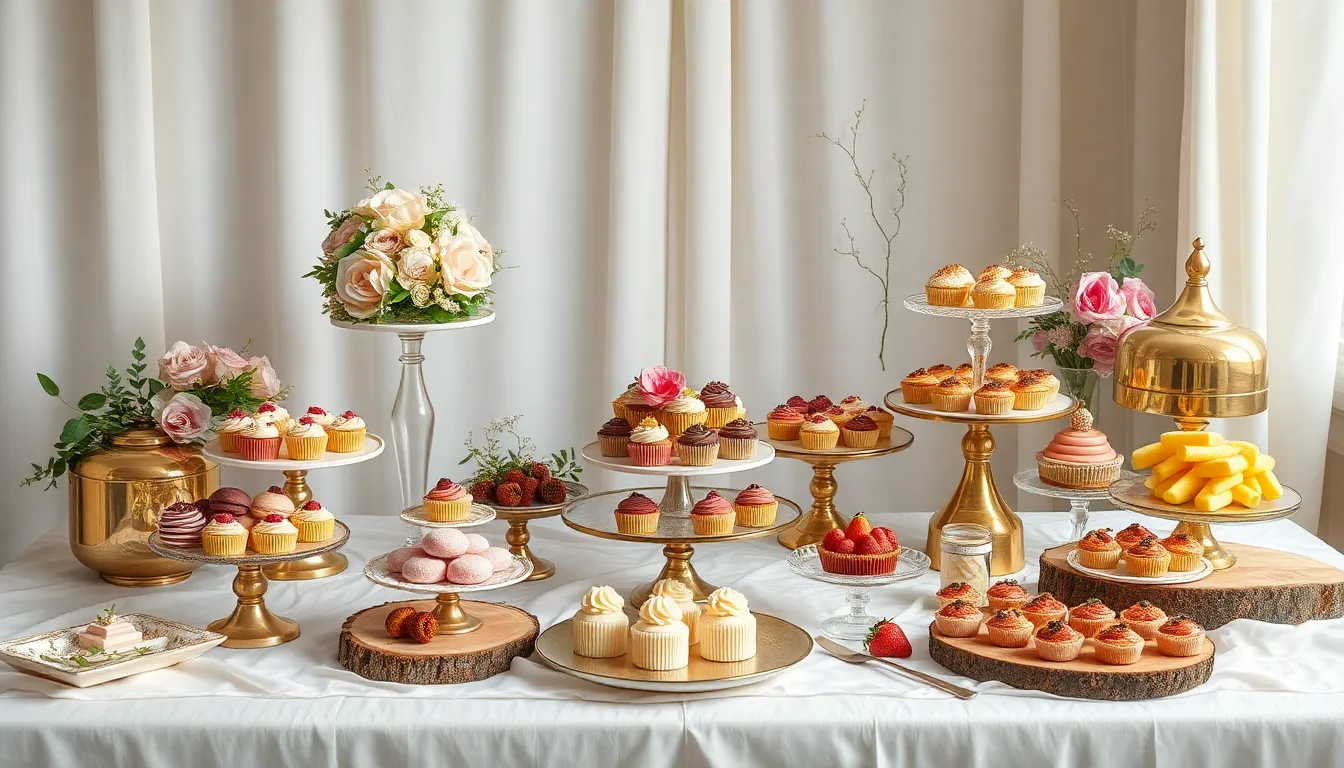 25 Stunning Wedding Dessert Table Ideas That Will Wow Your Guests (On Any Budget) 6 25 Stunning Wedding Dessert Table Ideas That Will Wow Your Guests (On Any Budget) 5