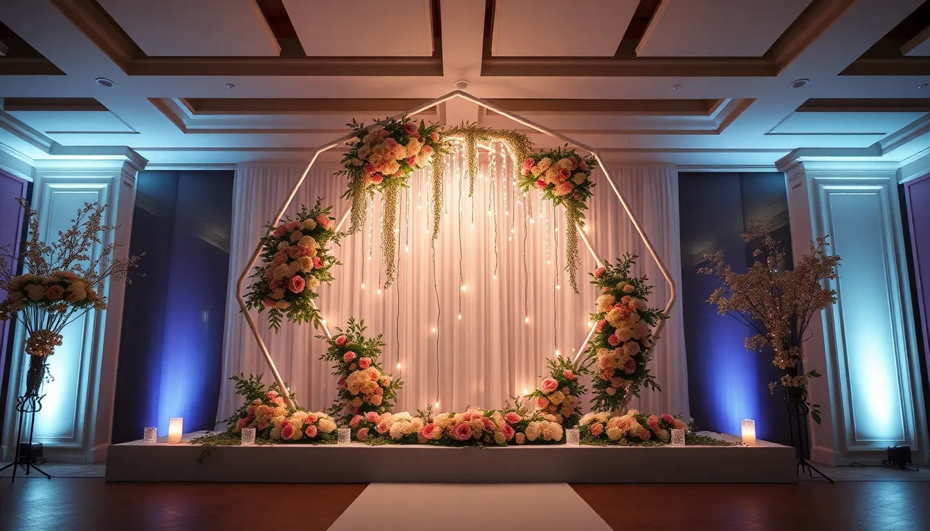 50 Stunning Wedding Stage Design Backdrop Ideas for Your Dream Day 6 50 Stunning Wedding Stage Design Backdrop Ideas for Your Dream Day 5