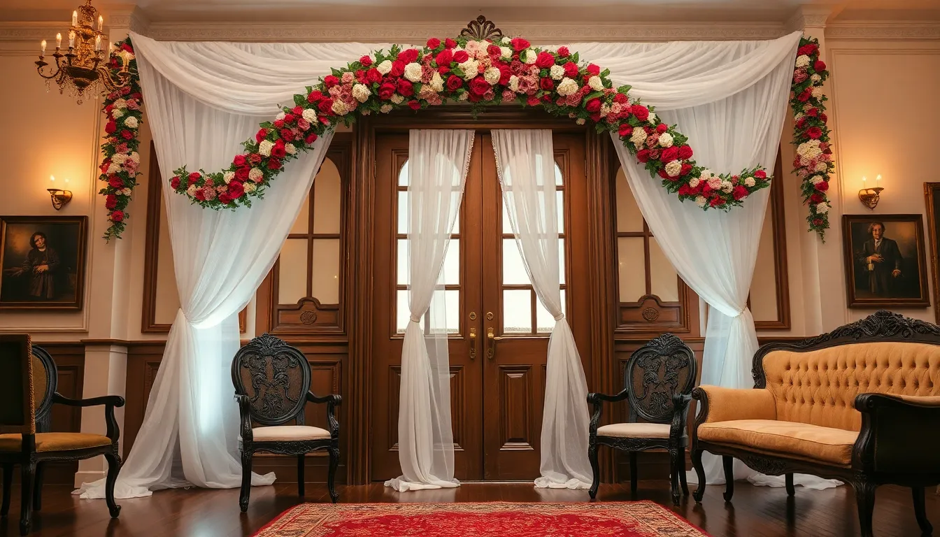 30 Stunning Indoor Wedding Backdrop Ideas to Transform Your Venue 7
