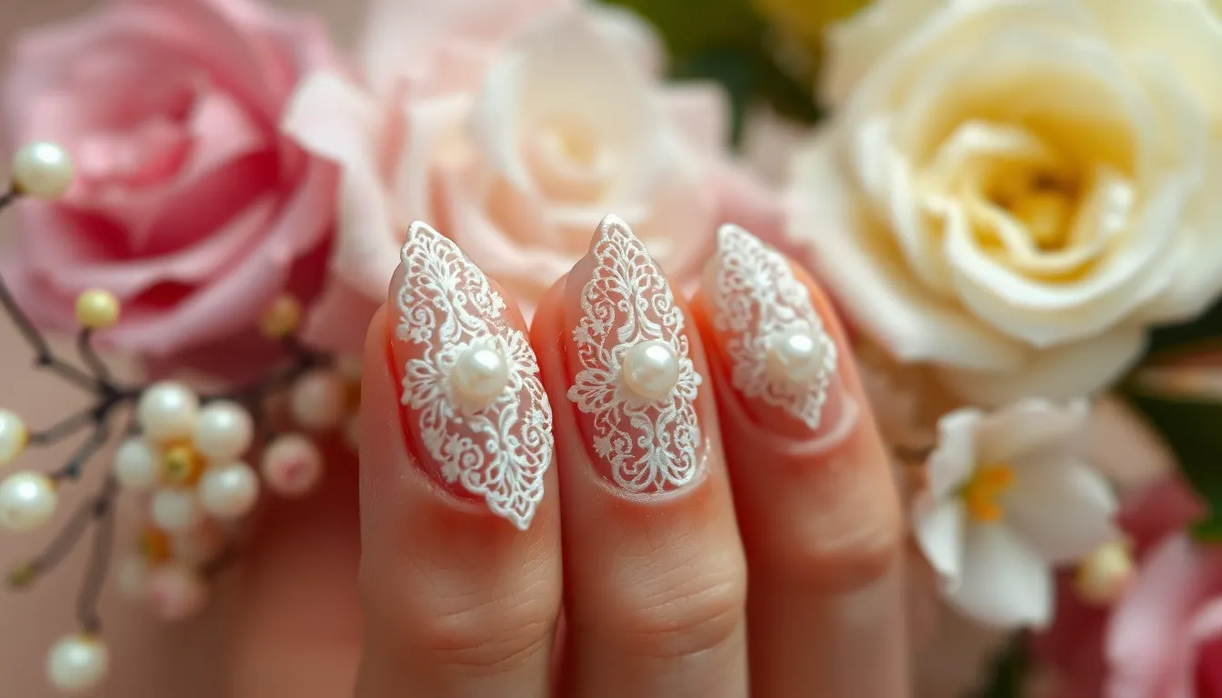 50+ Stunning Wedding Nail Ideas to Make Your Big Day Perfect 7