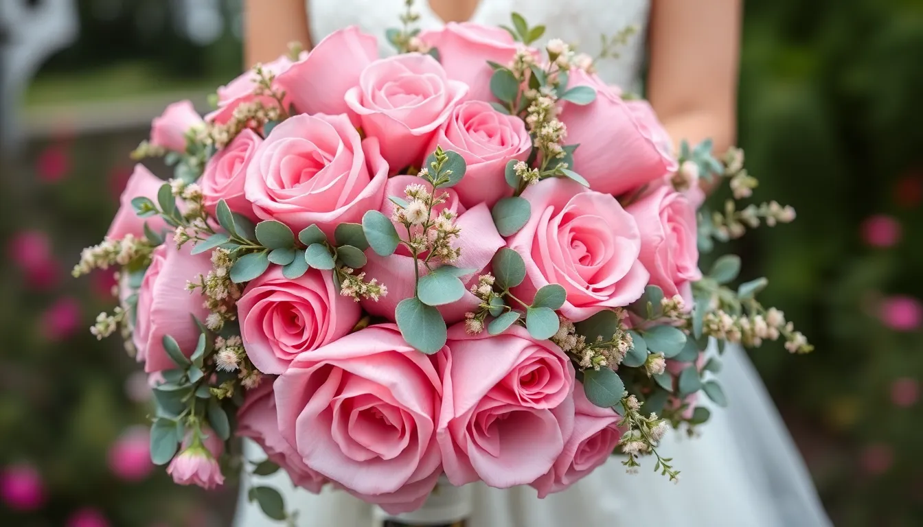 25 Stunning Pink Wedding Bouquet Ideas for Your Dream Day 7