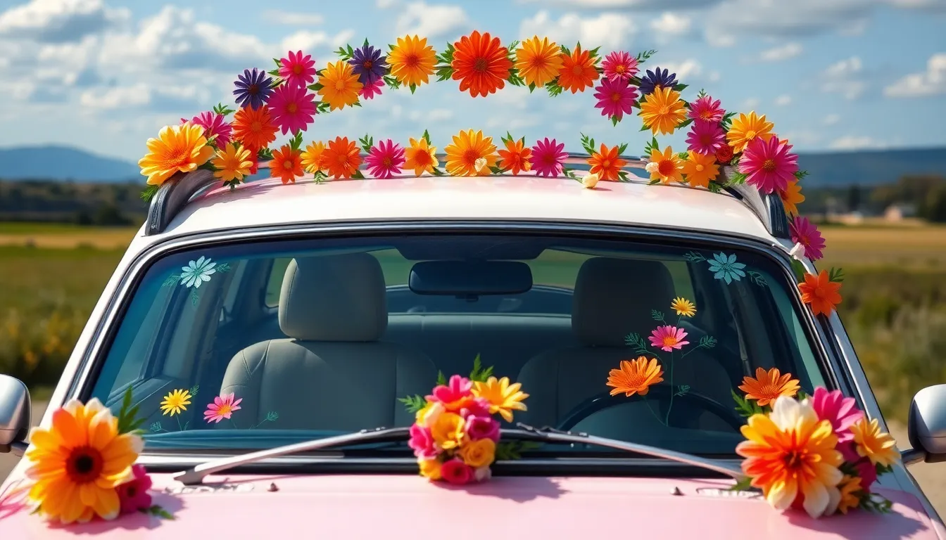25 Stunning Wedding Car Decoration Ideas That'll Make Your Big Day Unforgettable 8 25 Stunning Wedding Car Decoration Ideas That'll Make Your Big Day Unforgettable 7