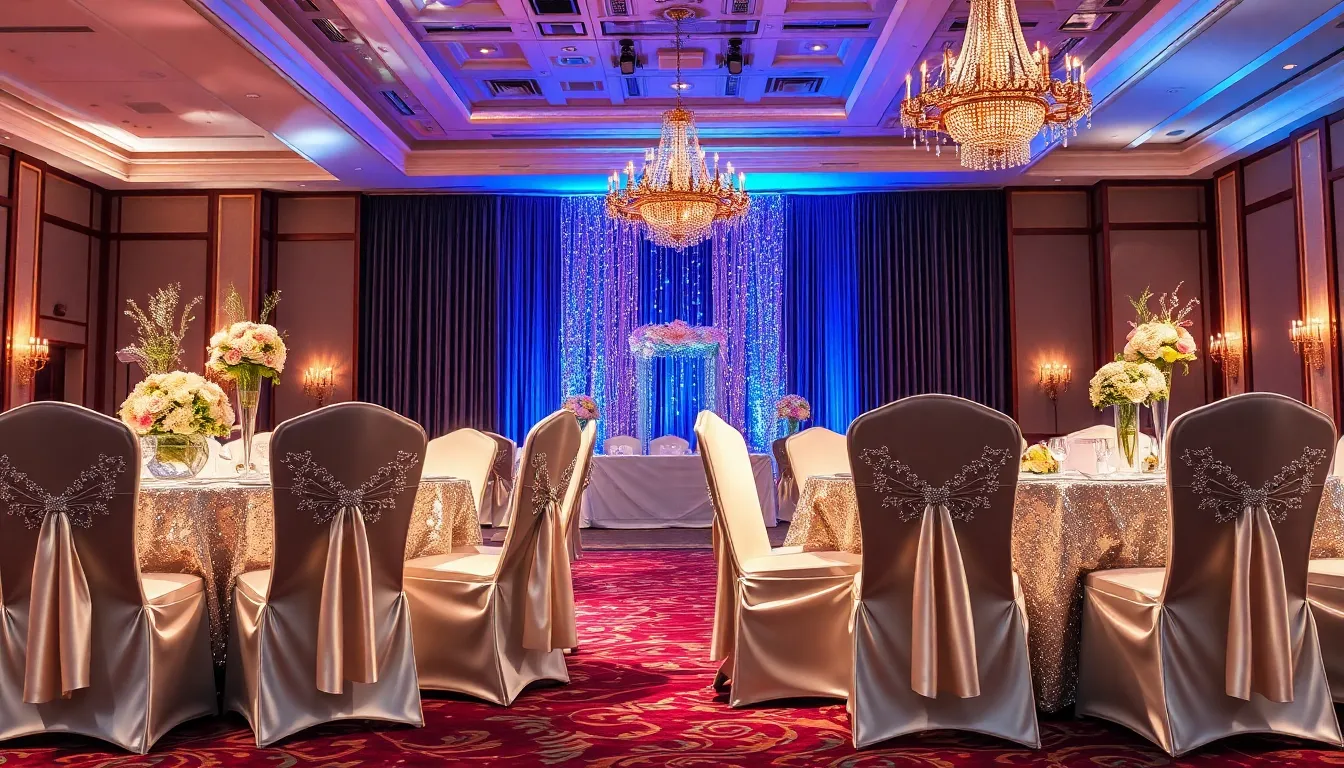 25 Stunning Wedding Chair Cover Ideas to Transform Your Reception 7