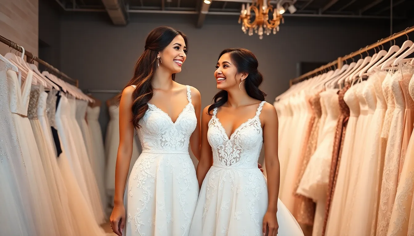 27 Stunning Wedding Dress Ideas for Sisters Who Want to Coordinate in Style 7