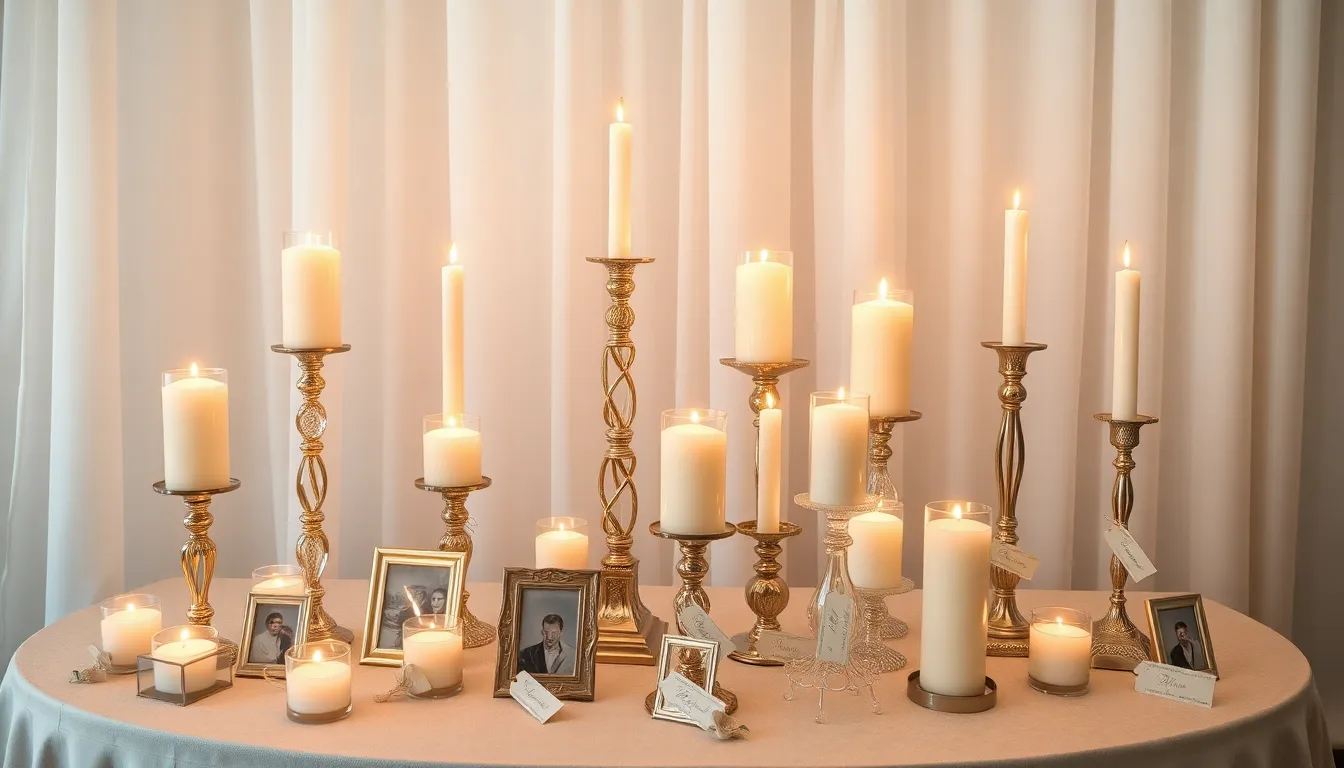 15 Beautiful Wedding Memory Table Ideas to Honor Loved Ones at Your Big Day 7