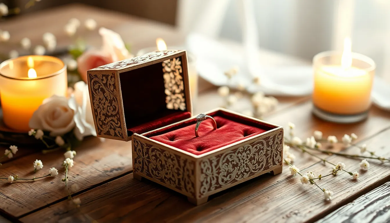 25 Stunning Wedding Ring Box Ideas That Will Make Your Proposal Unforgettable 8 25 Stunning Wedding Ring Box Ideas That Will Make Your Proposal Unforgettable 7