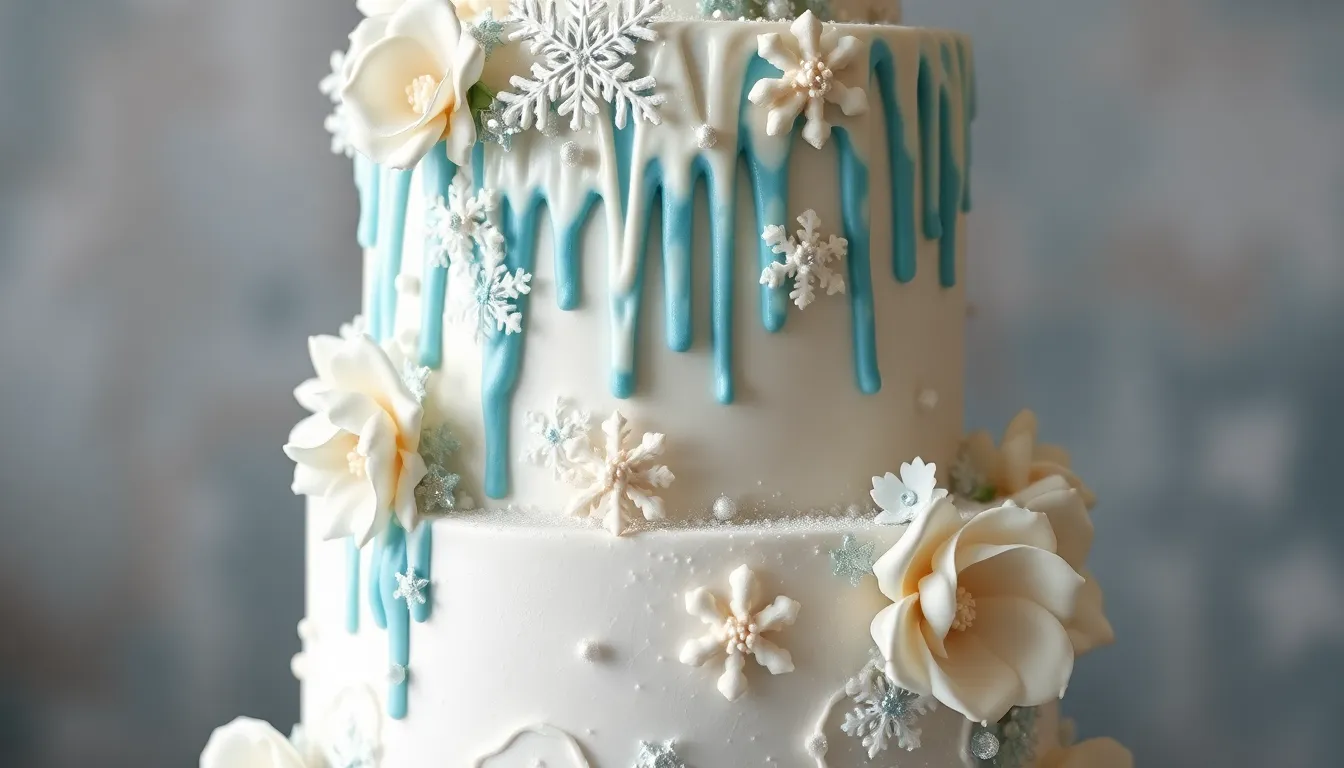 25 Stunning Winter Wedding Cake Ideas That Will Make Your Big Day Magical 7