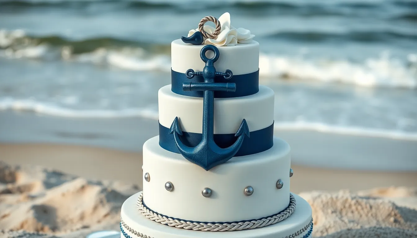 25 Stunning Beach Wedding Cake Ideas That Will Make Your Seaside Celebration Unforgettable 10 25 Stunning Beach Wedding Cake Ideas That Will Make Your Seaside Celebration Unforgettable 9