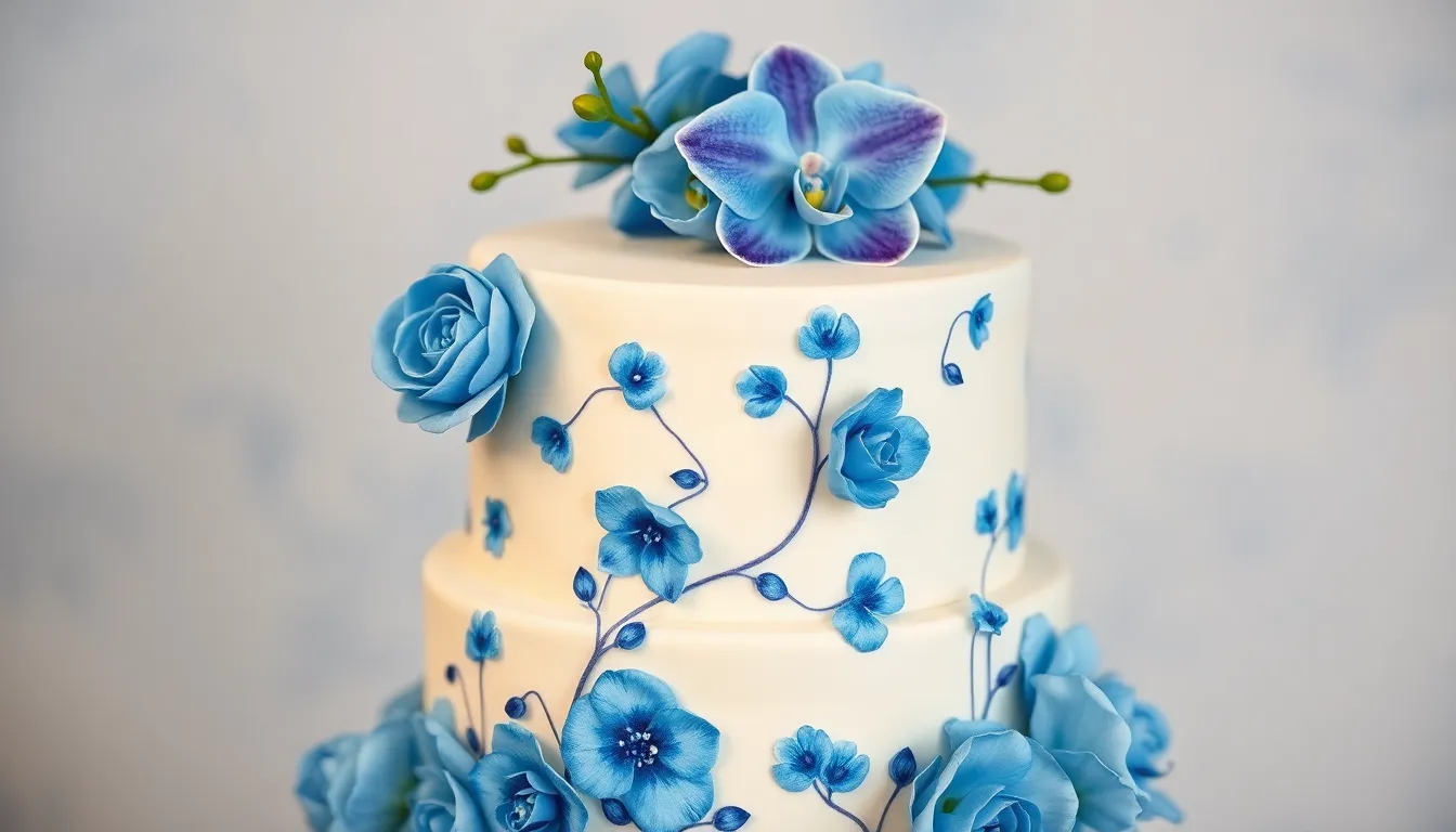 25 Stunning Blue Wedding Cake Ideas That Will Make Your Big Day Unforgettable 9