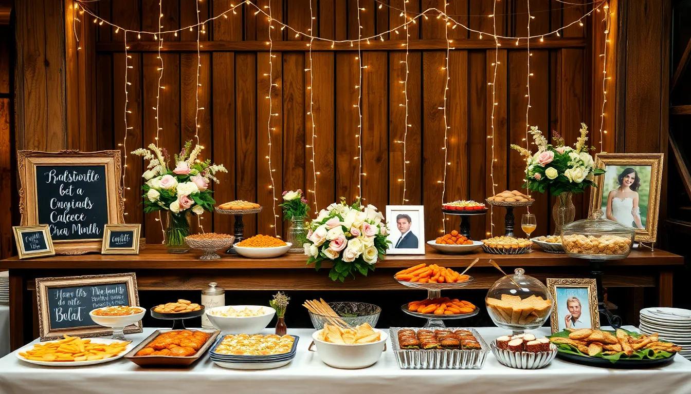 25 Stunning Wedding Buffet Table Decor Ideas That Will Wow Your Guests 10 25 Stunning Wedding Buffet Table Decor Ideas That Will Wow Your Guests 9