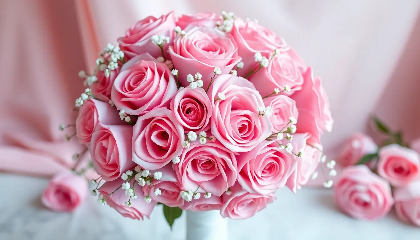 25 Stunning Pink Wedding Bouquet Ideas for Your Dream Day 9