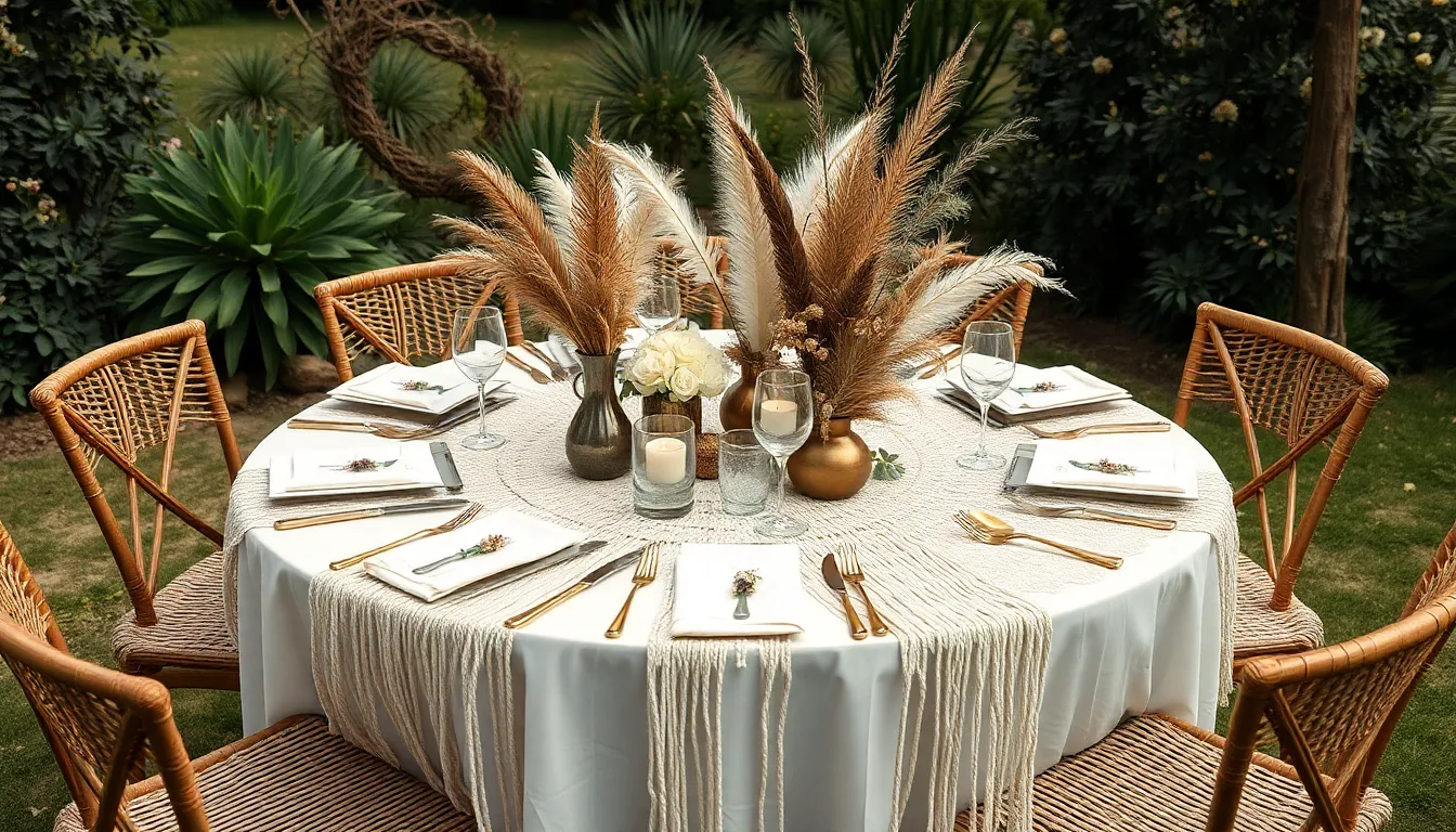 50+ Stunning Round Table Setting Ideas for Your Dream Wedding Reception 10 50+ Stunning Round Table Setting Ideas for Your Dream Wedding Reception 9