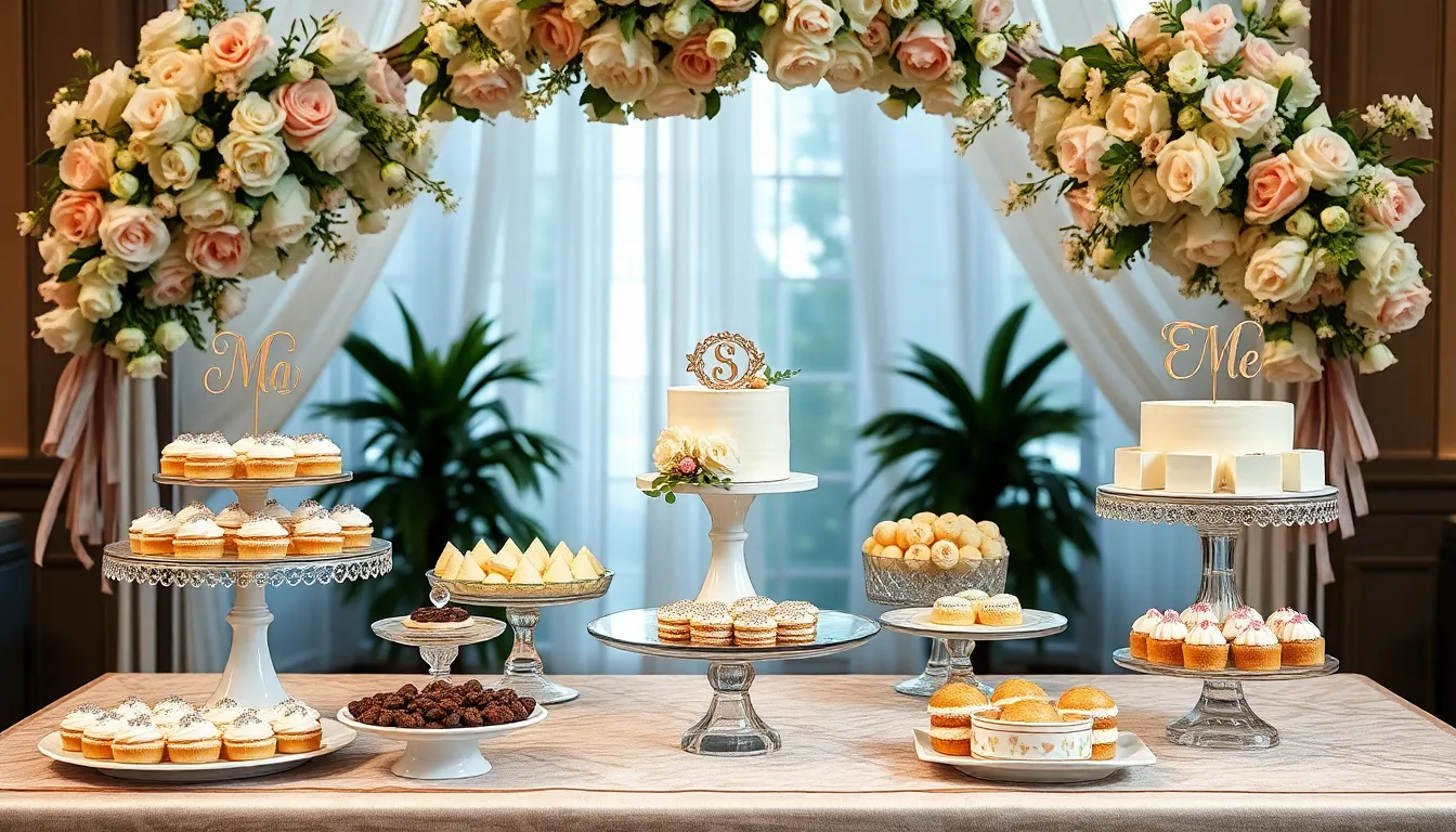25 Stunning Wedding Dessert Table Ideas That Will Wow Your Guests (On Any Budget) 10 25 Stunning Wedding Dessert Table Ideas That Will Wow Your Guests (On Any Budget) 9