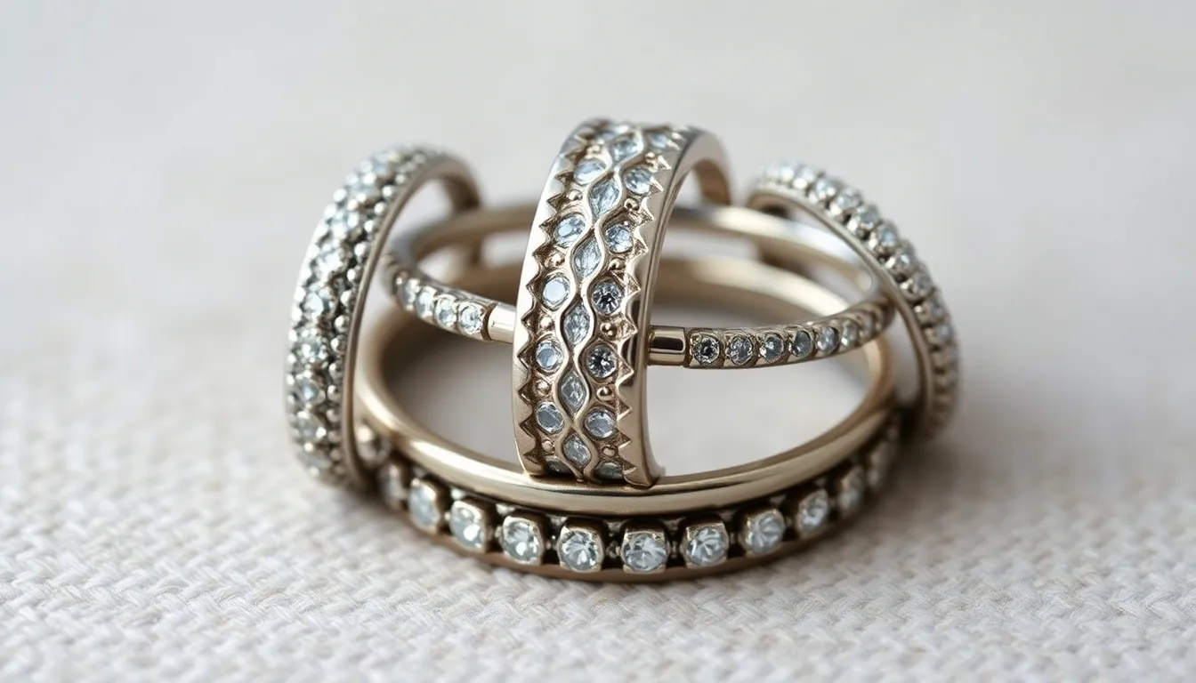 25 Stunning Wedding Ring Stack Ideas to Create Your Perfect Bridal Set 10 25 Stunning Wedding Ring Stack Ideas to Create Your Perfect Bridal Set 9