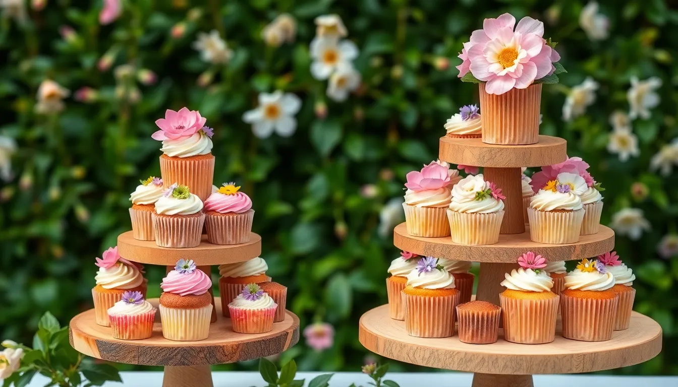 25 Stunning Wedding Cupcake Display Ideas That Will Wow Your Guests 12 25 Stunning Wedding Cupcake Display Ideas That Will Wow Your Guests 11