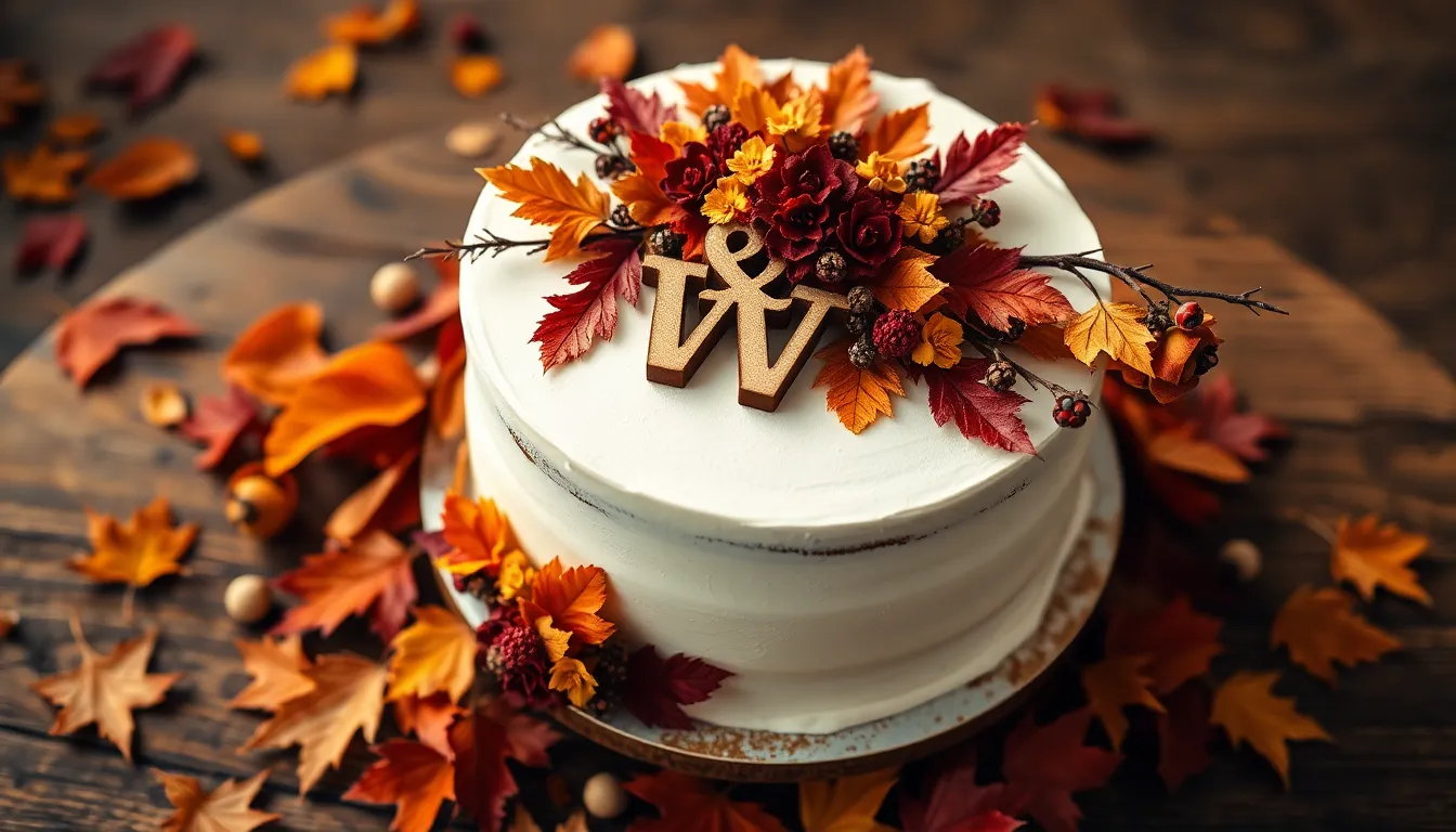 25 Stunning Fall Wedding Cake Ideas That'll Make Your Guests Say "I Do" Again 12 25 Stunning Fall Wedding Cake Ideas That'll Make Your Guests Say "I Do" Again 11