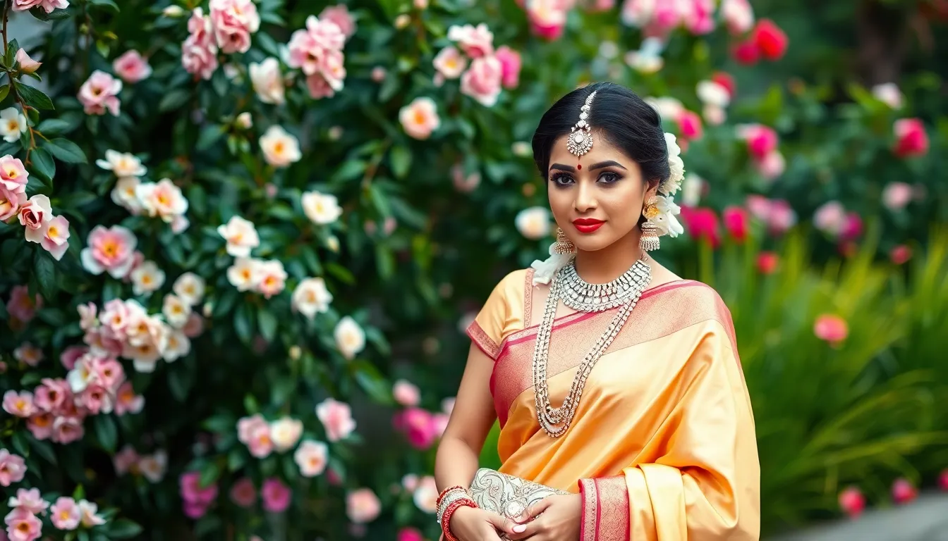 25 Stunning Saree Ideas for Wedding Season: Traditional to Modern Styles 12 25 Stunning Saree Ideas for Wedding Season: Traditional to Modern Styles 11