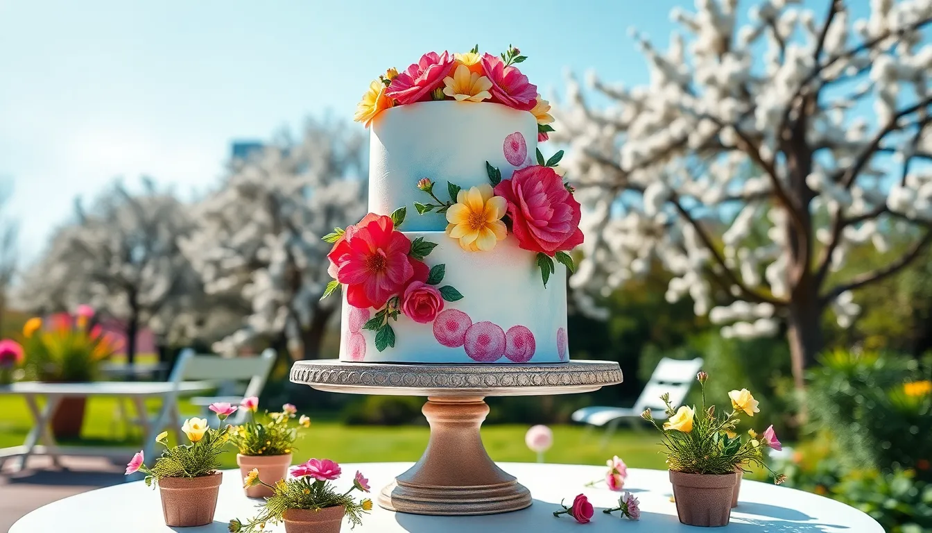 25 Stunning Spring Wedding Cake Ideas That'll Make Your Guests Swoon 12 25 Stunning Spring Wedding Cake Ideas That'll Make Your Guests Swoon 11