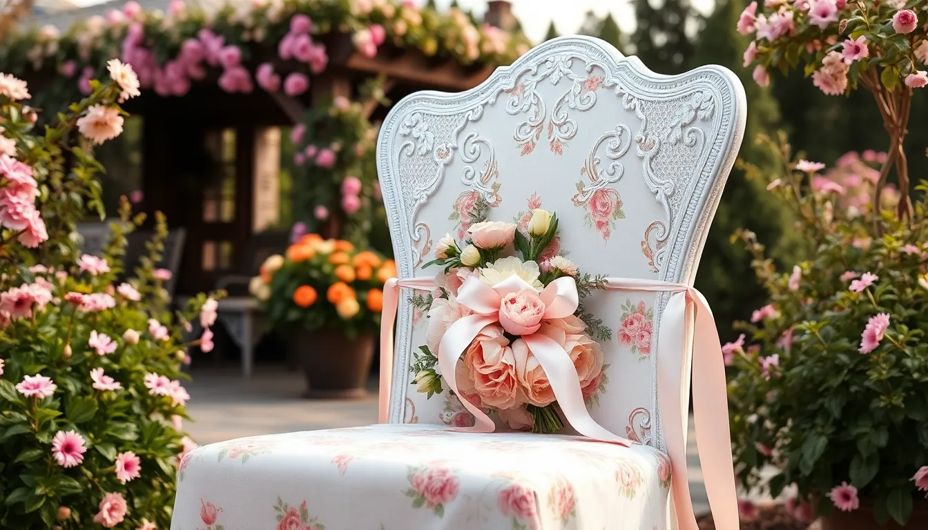 25 Stunning Wedding Chair Cover Ideas to Transform Your Reception 11