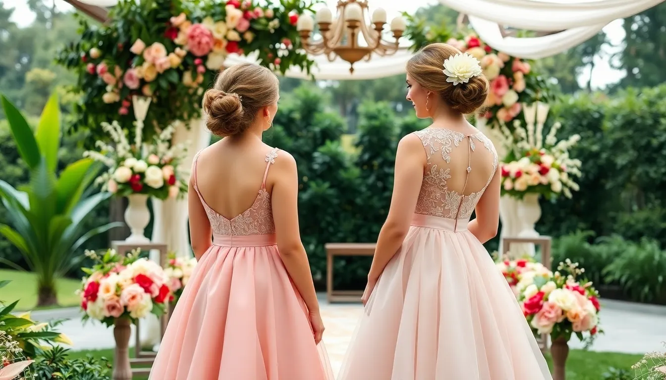 27 Stunning Wedding Dress Ideas for Sisters Who Want to Coordinate in Style 11
