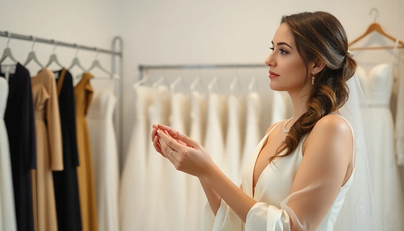 What to Wear Wedding Dress Shopping: 15 Perfect Outfit Ideas for Brides 12 What to Wear Wedding Dress Shopping: 15 Perfect Outfit Ideas for Brides 11