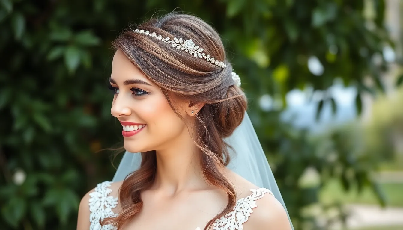 25 Stunning Wedding Hair Ideas for Medium Length Hair That'll Make You Shine 11