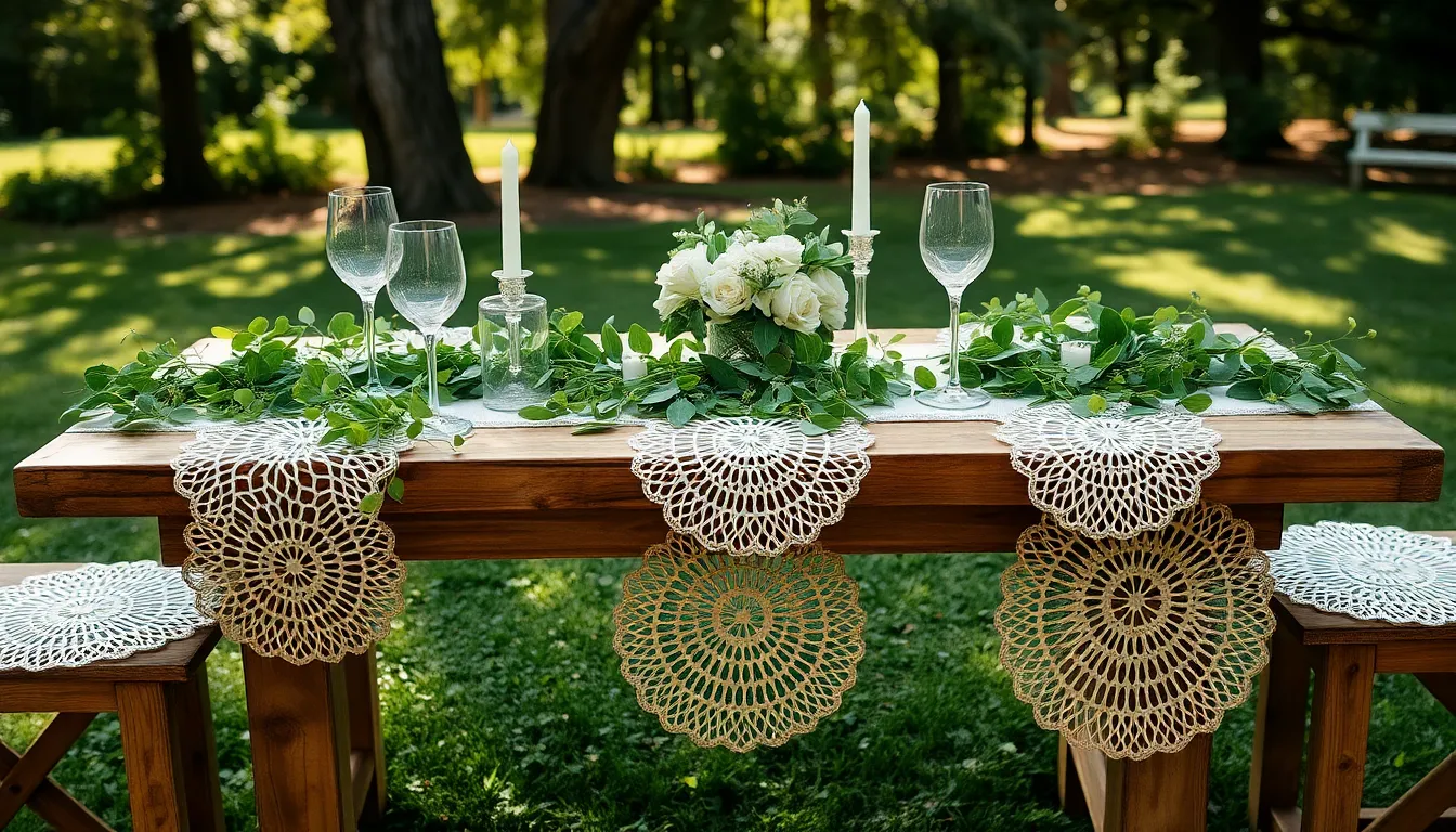 25 Stunning Wedding Table Runner Ideas That Will Transform Your Reception Tables 12 25 Stunning Wedding Table Runner Ideas That Will Transform Your Reception Tables 11
